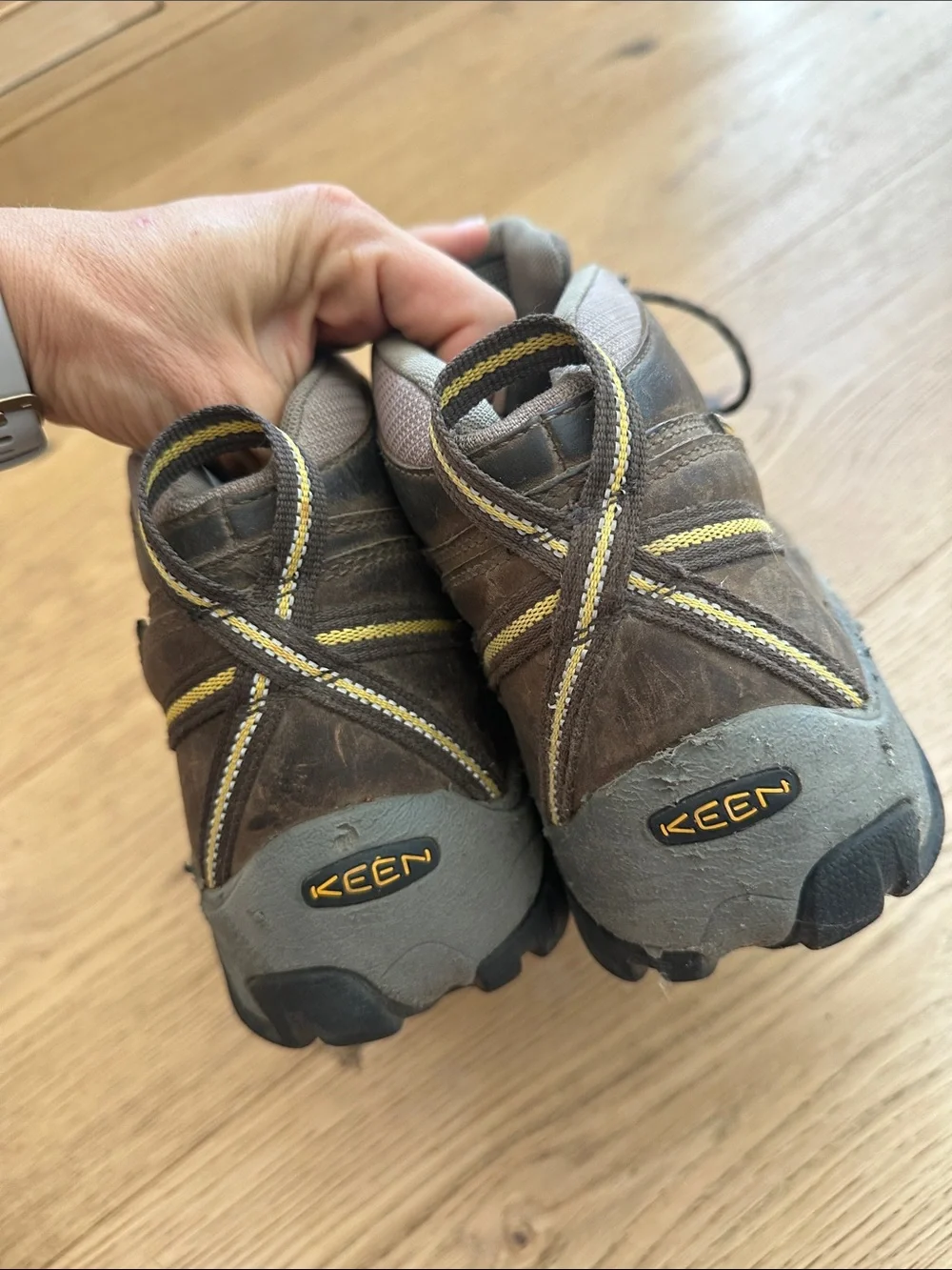 Keen Brown and Gray Men's Mid-Height Hiking Boots 15
